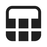 Table Freeze Row SVG Icon